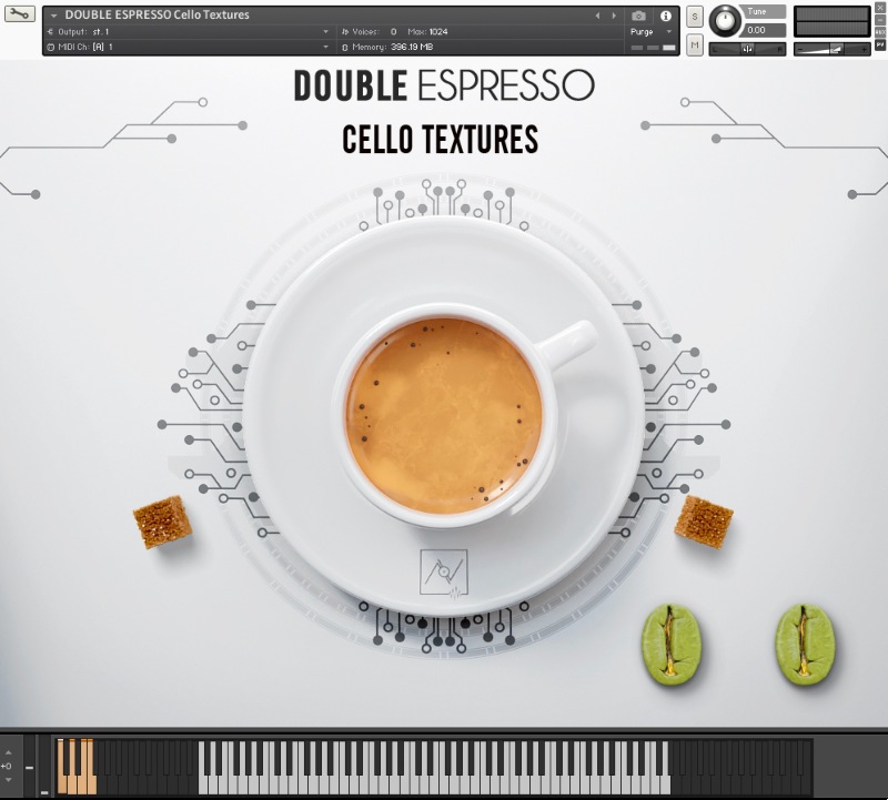 Have Audio Cello Textures Electronic: Double Espresso - User Interface