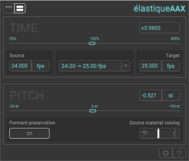 élastiqueAAX - Time and Pitch Interface 2