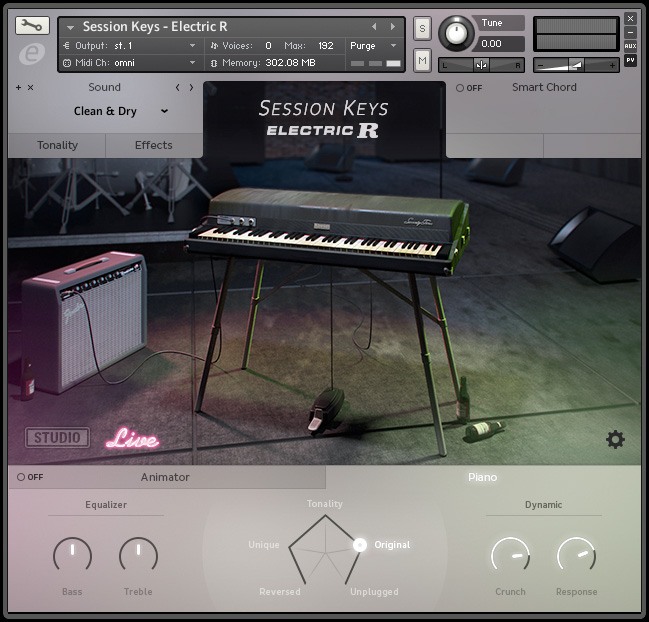 Session Keys Electric R - User Interface Live