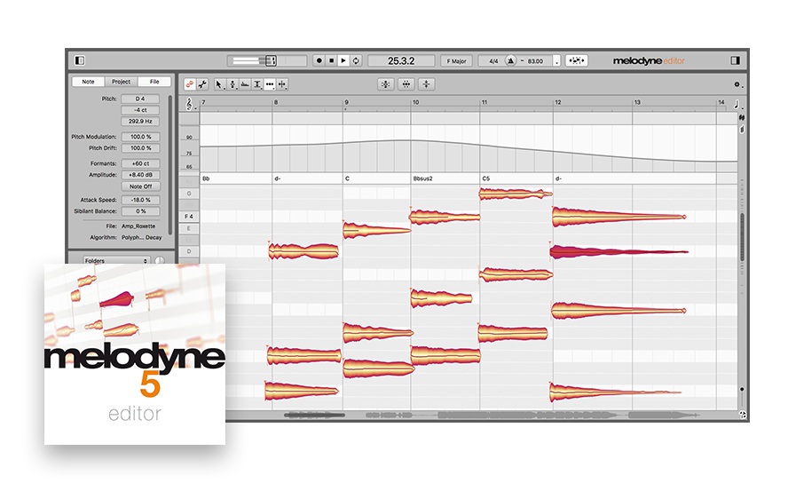 Melodyne 5 Editor - Main Image