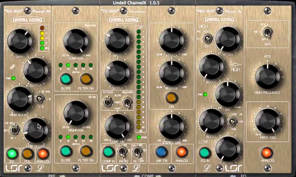 Lindell Audio ChannelX - GUI