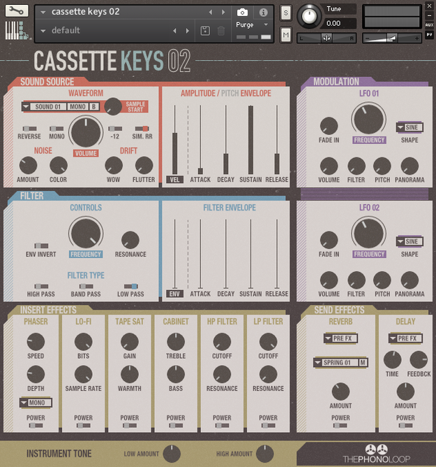 Cassette Keys.02 for Kontakt interface