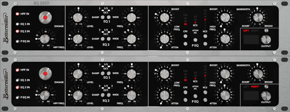 Bettermaker EQ232D - GUI