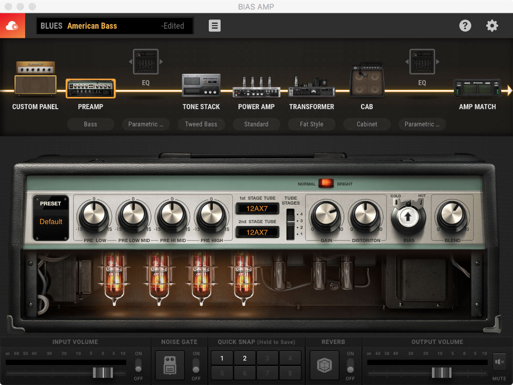 User Interface - Pre-Amp Bass