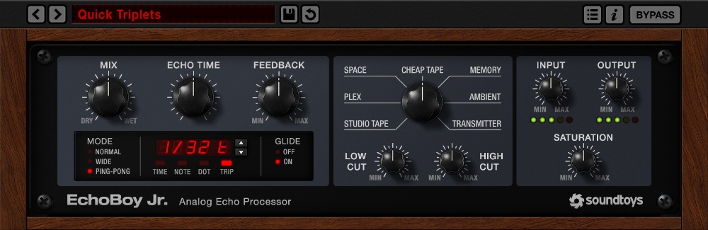 Soundtoys EchoBoy Jr. - User Interface