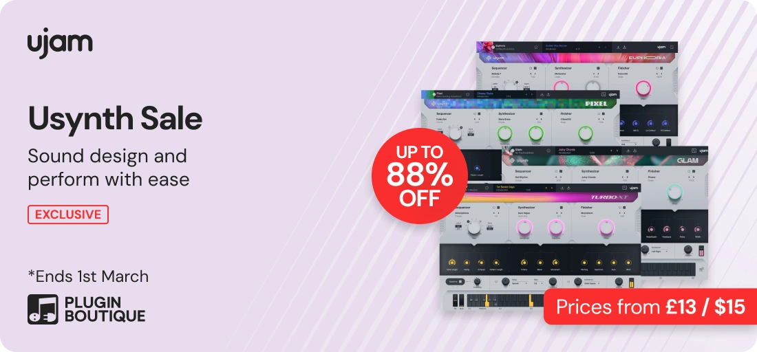 UJAM Usynth x Plugin Boutique 14th Anniversary Sale (Exclusive)