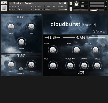 Cloudburst Acoustic interface