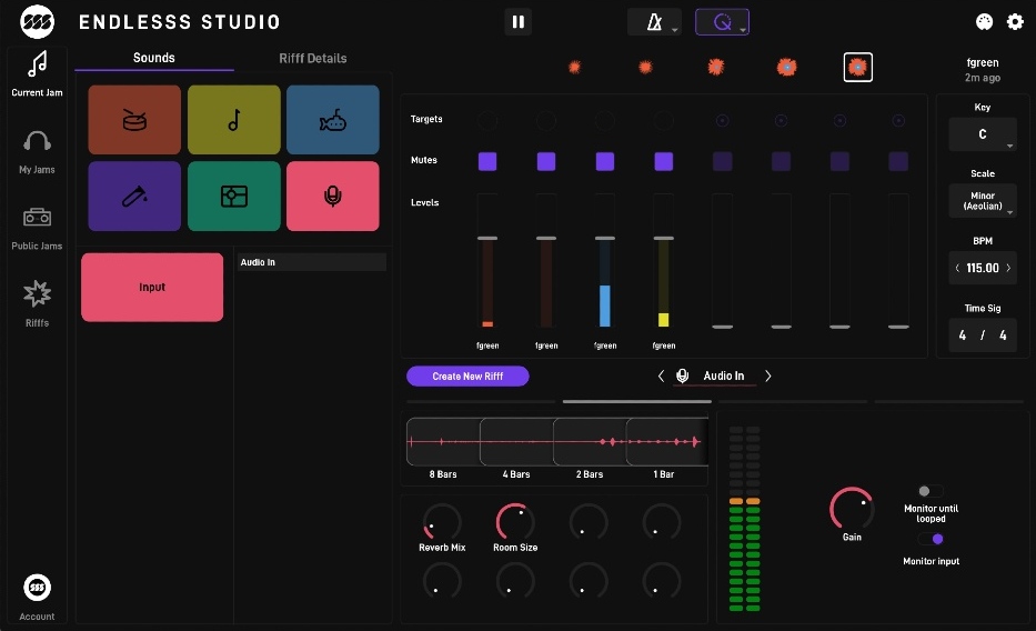 Endlesss Studio - UI - Mic
