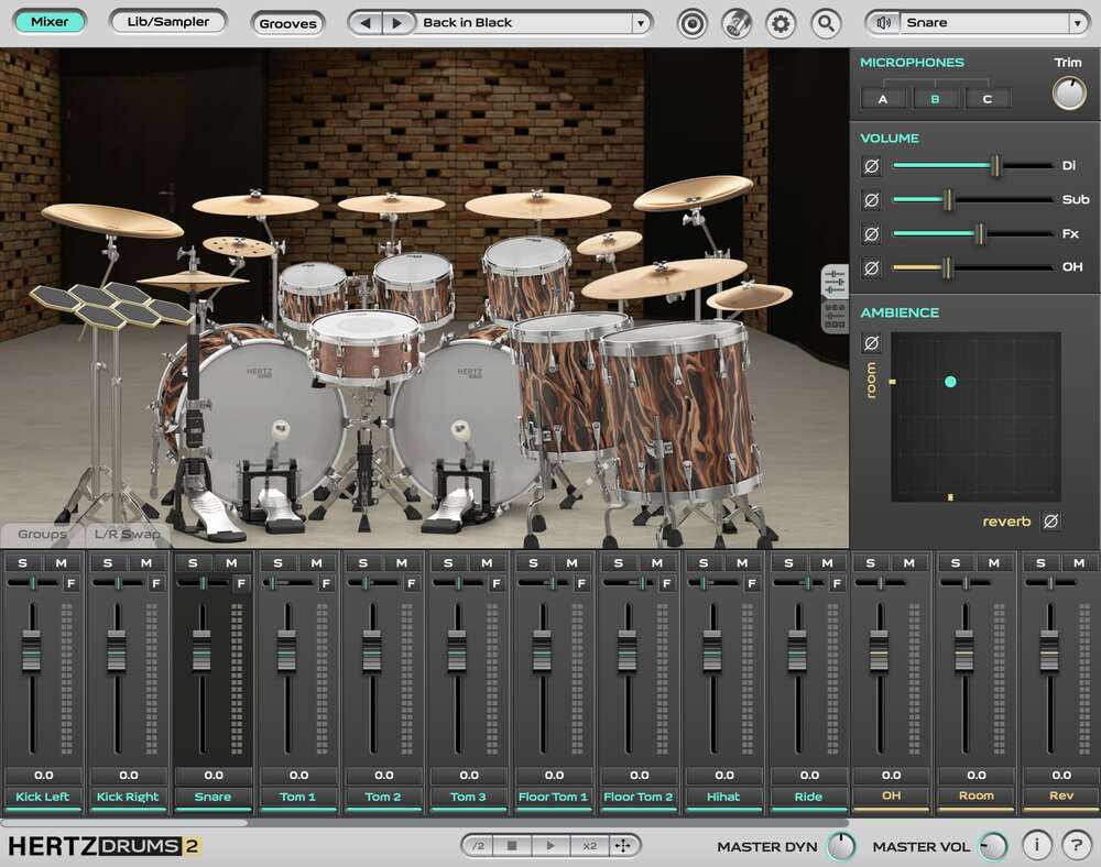 Hertz Drums 2 Grand Rock Pack - GUI 2