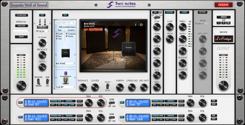 Two Notes Audio Engineering Wall of Sound Plugin Boutique Edition - UI 2
