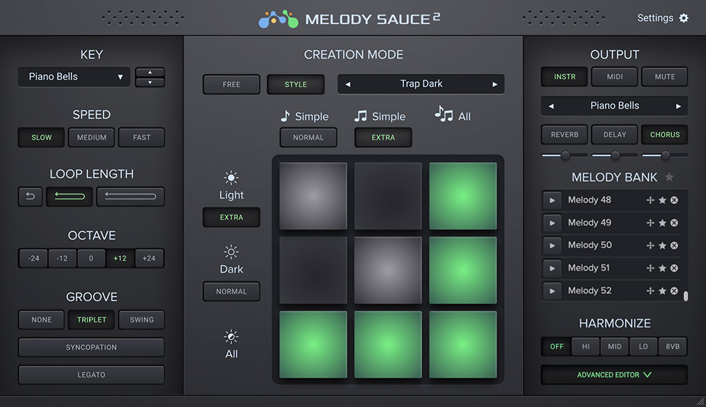 EVAbeat Melody Sauce 2 - Green GUI
