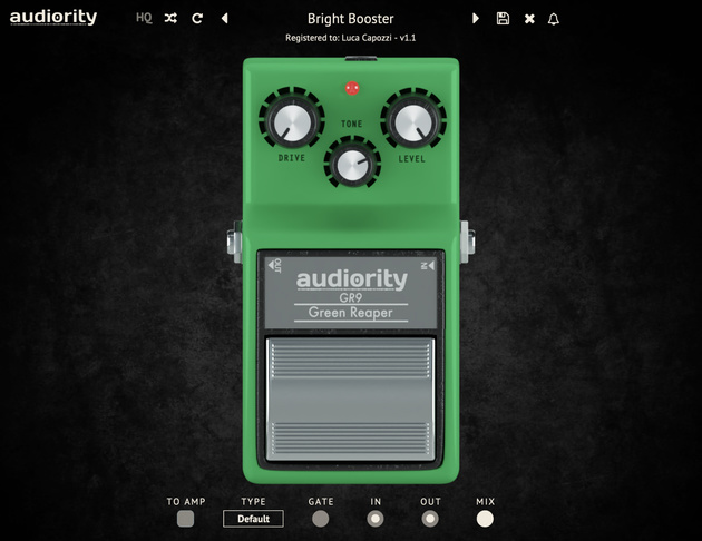 Audiority Green Reaper GR9 - Main UI