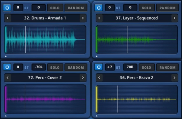 Aleatoric Rhythms interface