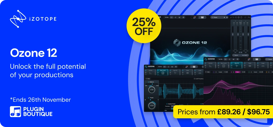 iZotope Ozone 12 Black Friday Early Access Sale