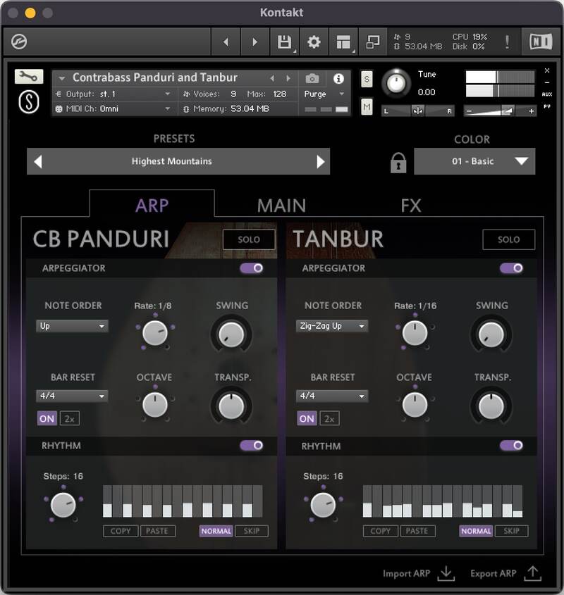 Sonuscore Origins Vol.10: Contrabass Panduri & Tanbur - Arp