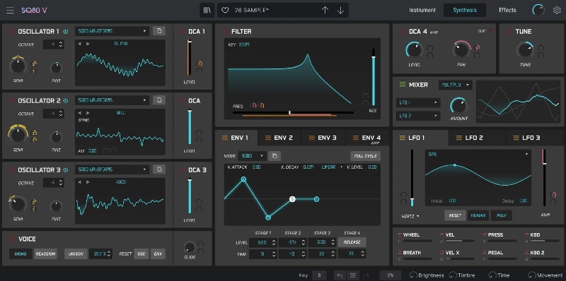Arturia SQ80 V - Detailed View