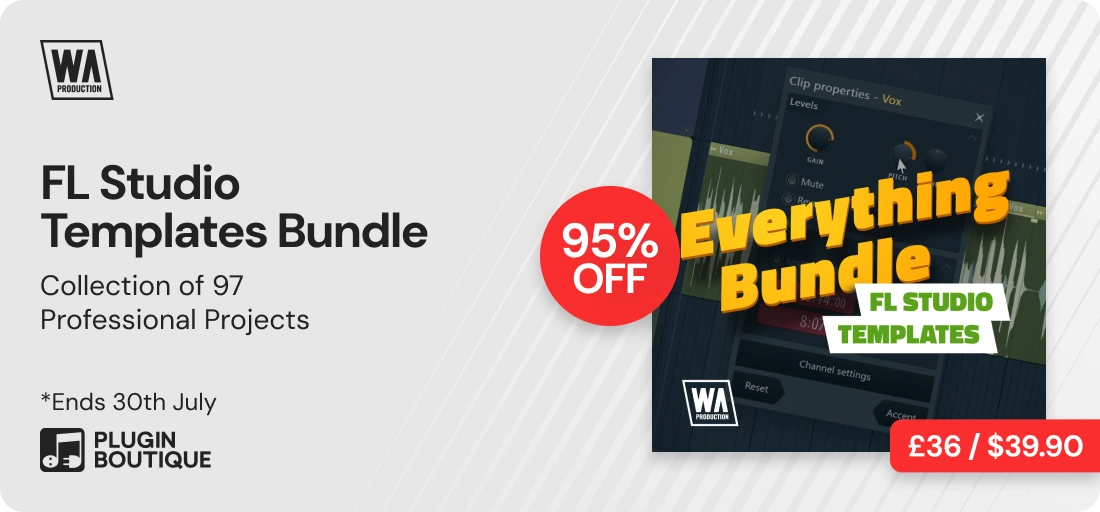 W.A. Production FL Studio Templates Bundle Sale