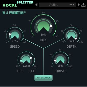 W.A Production Absolute Vocal Bundle - Vocal Splitter UI