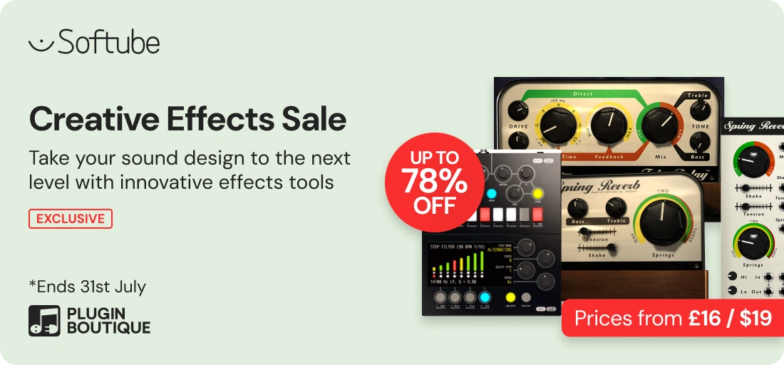 Softube Creative Effects Sale (Exclusive)