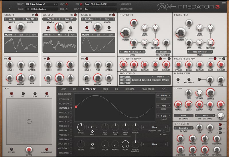 Rob Papen Predator 3 - LFO UI