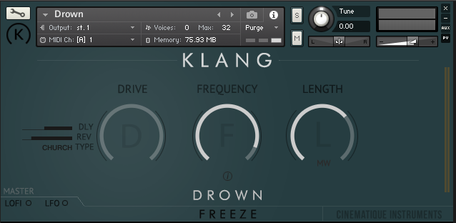 KLANG FREEZE: Drown