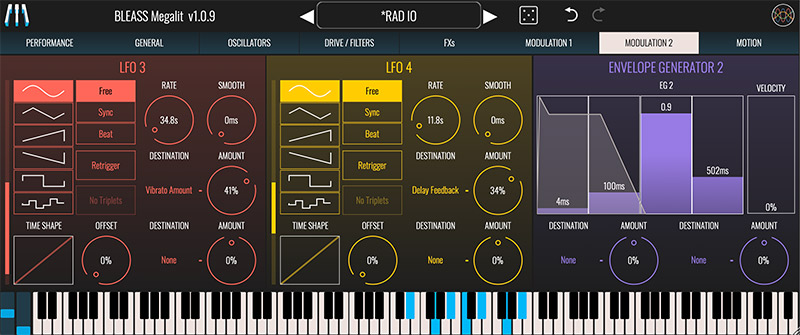 BLEASS Megalit - Modulation Tab 2