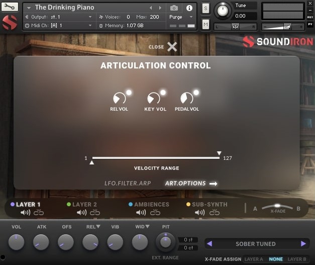 Soundiron The Drinking Piano - Art Options