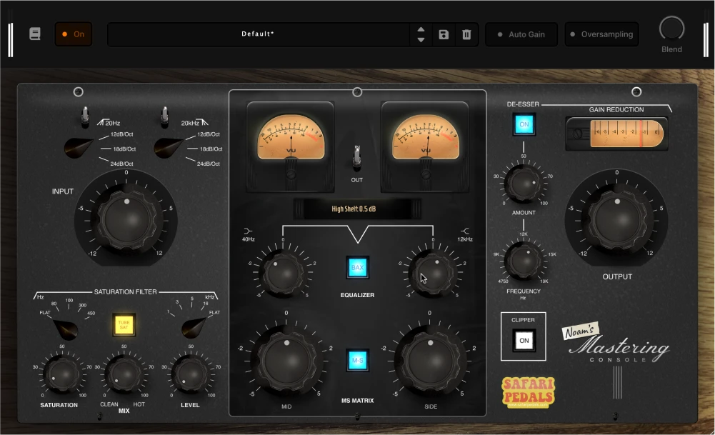 Safari Pedals Noam's Mastering Console