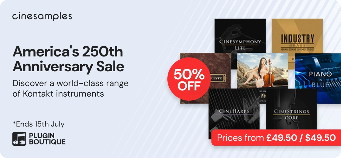 Cinesamples America's 250th Anniversary Sale