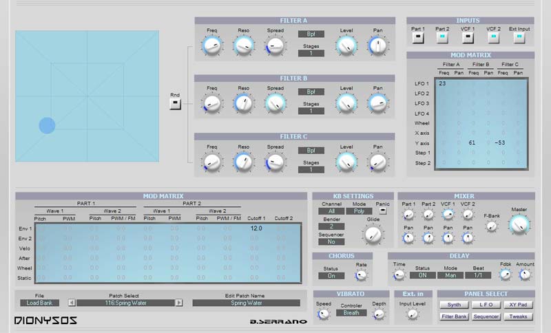 Dionysos User Interface 4