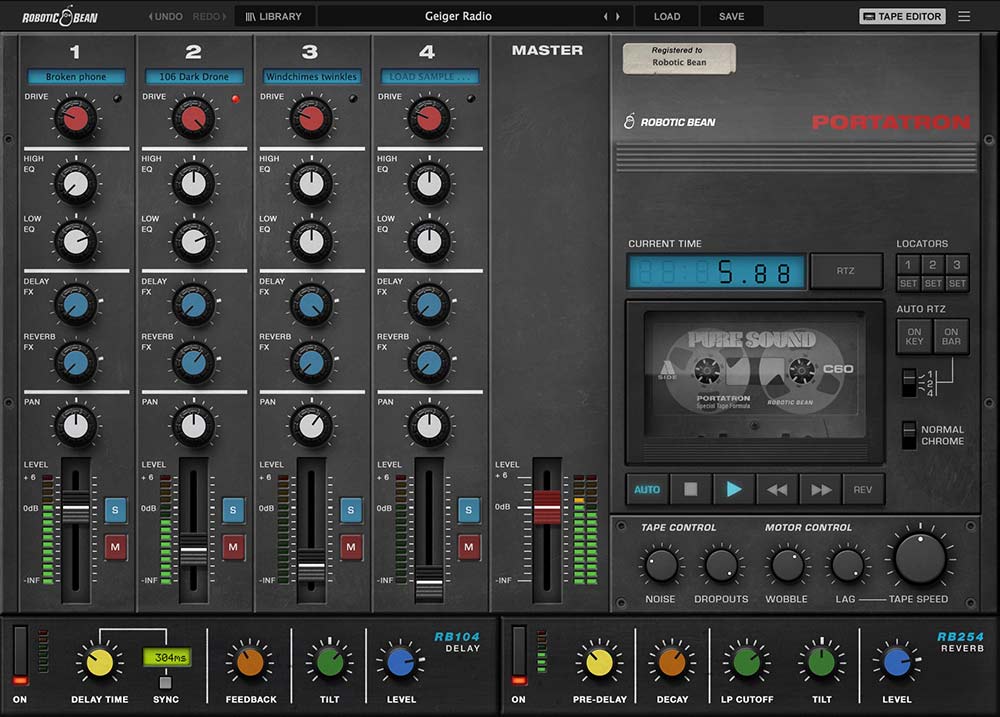 Robotic Bean Portatron - Geiger Radio GUI