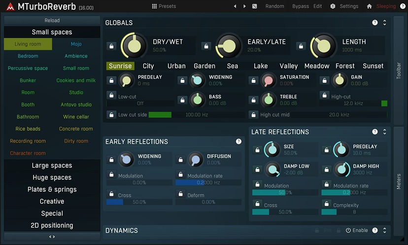 MTurboReverbLE UI Image