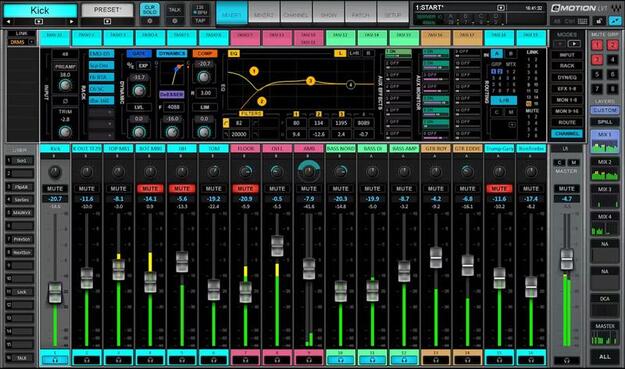 eMotion LV1 Live Mixer – 32 Stereo Channels screenshot