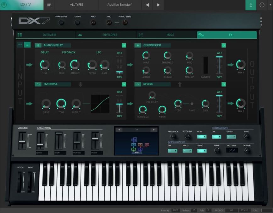 Arturia DX7 V Main UI 5