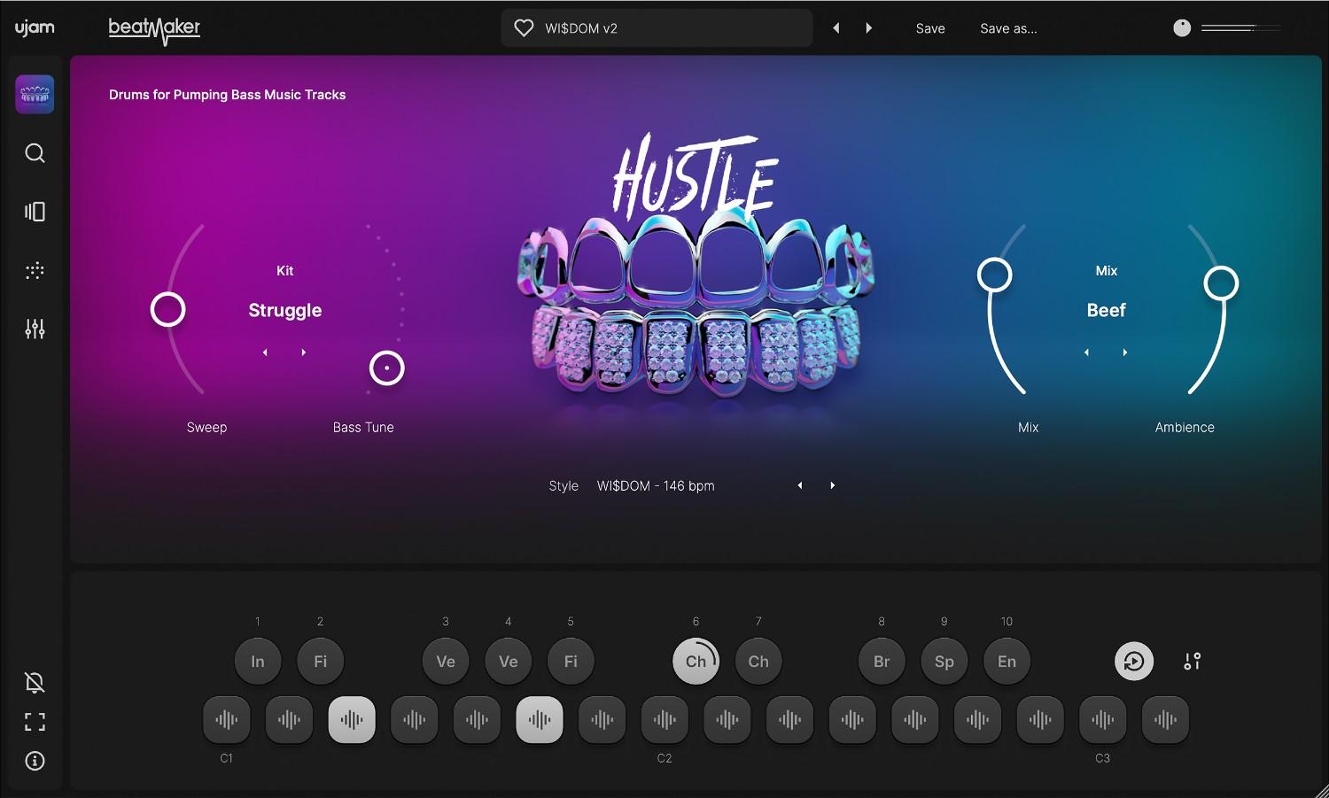 Beatmaker HUSTLE - User Interface