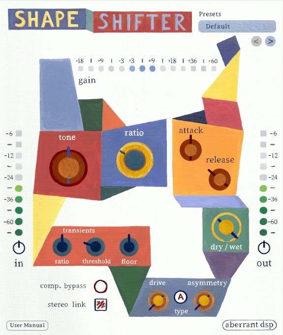 Aberrant DSP ShapeShifter - User Interface