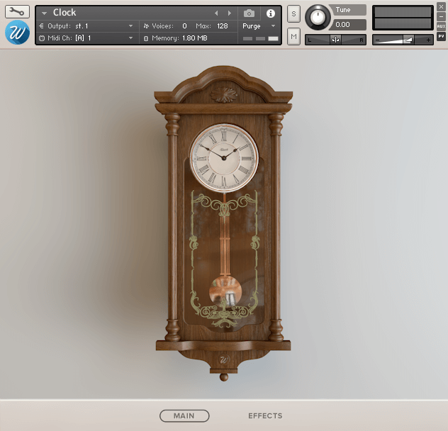 Wavesfactory Clocks Kontakt UI Image