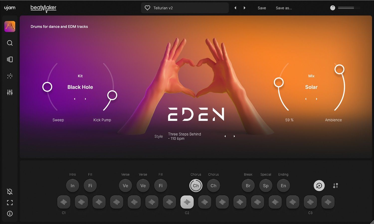 UJAM Beatmaker EDEN - UI