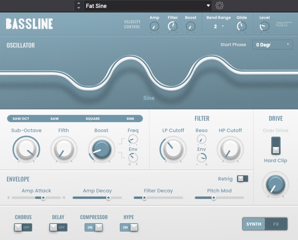 AIR Music Technology Bassline
