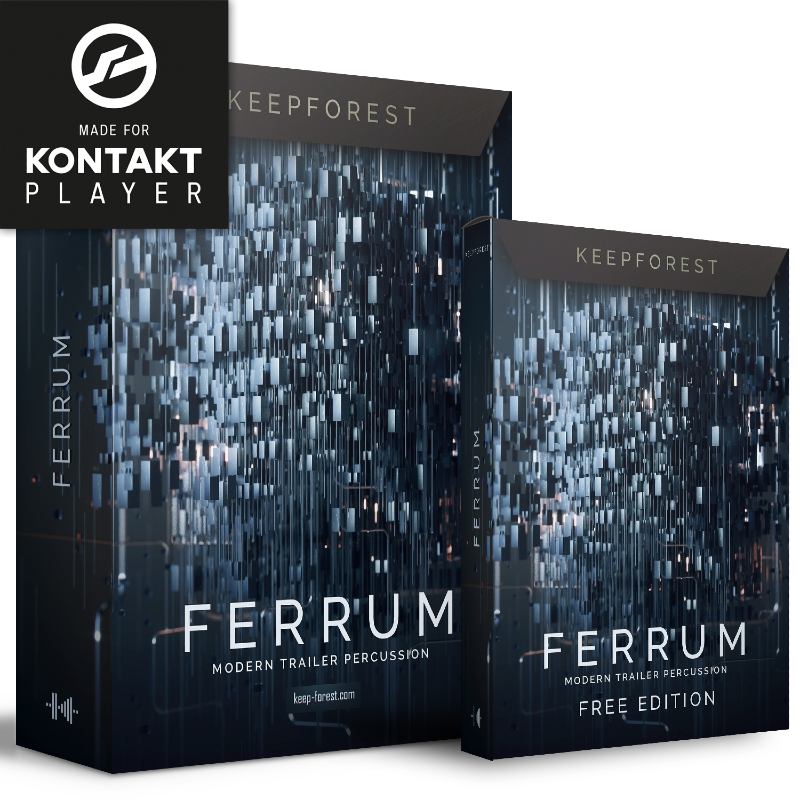 Keepforest Ferrum - Modern Trailer Percussion - Box Shot