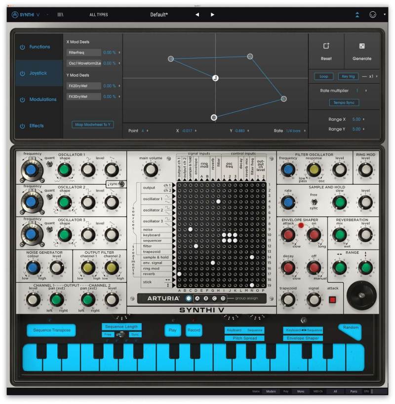 Synthi V - User Interface (Joystick)