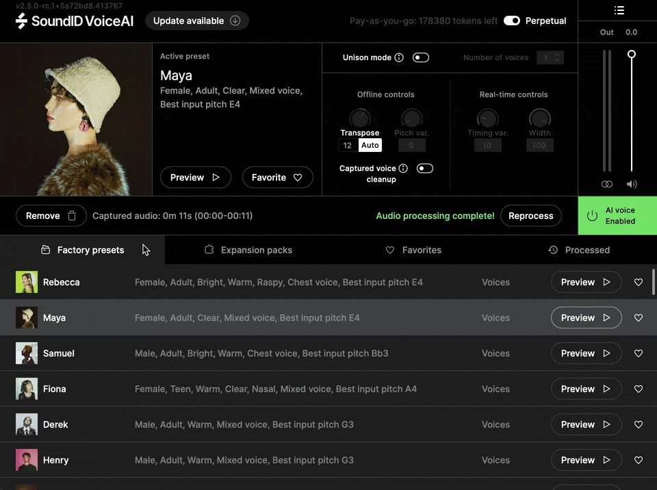 SoundID VoiceAI Pop Voices Expansion Pack - UI 1
