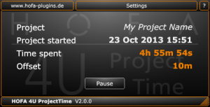 4U Project Time - Main UI