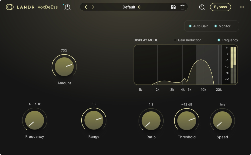 LANDR VoxDeEss - UI 2