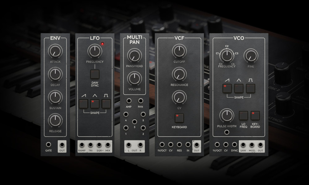 Softube Model 80 Five Voice Synthesizer - Modules