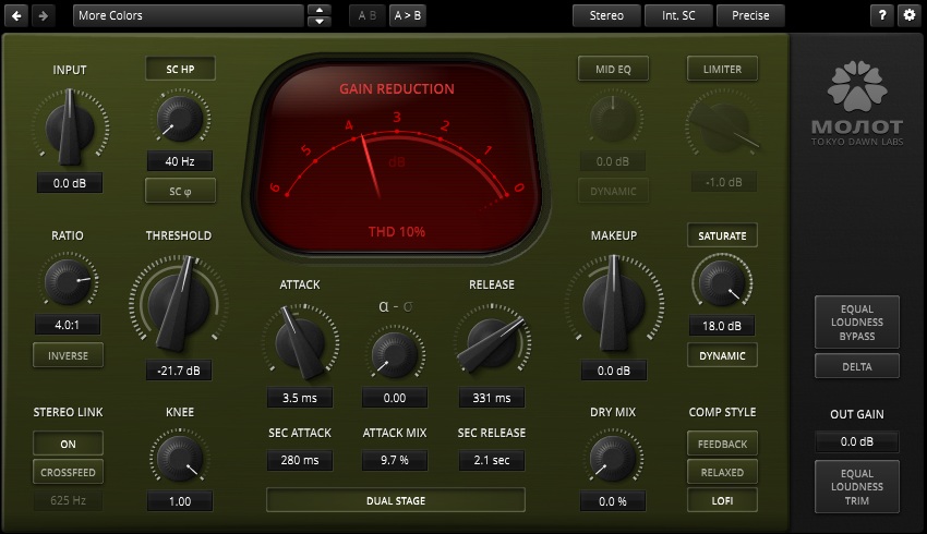 Tokyo Dawn Labs TDR Molot GE - User Interface 02