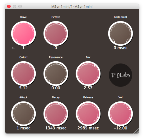 MSyn1mini interface