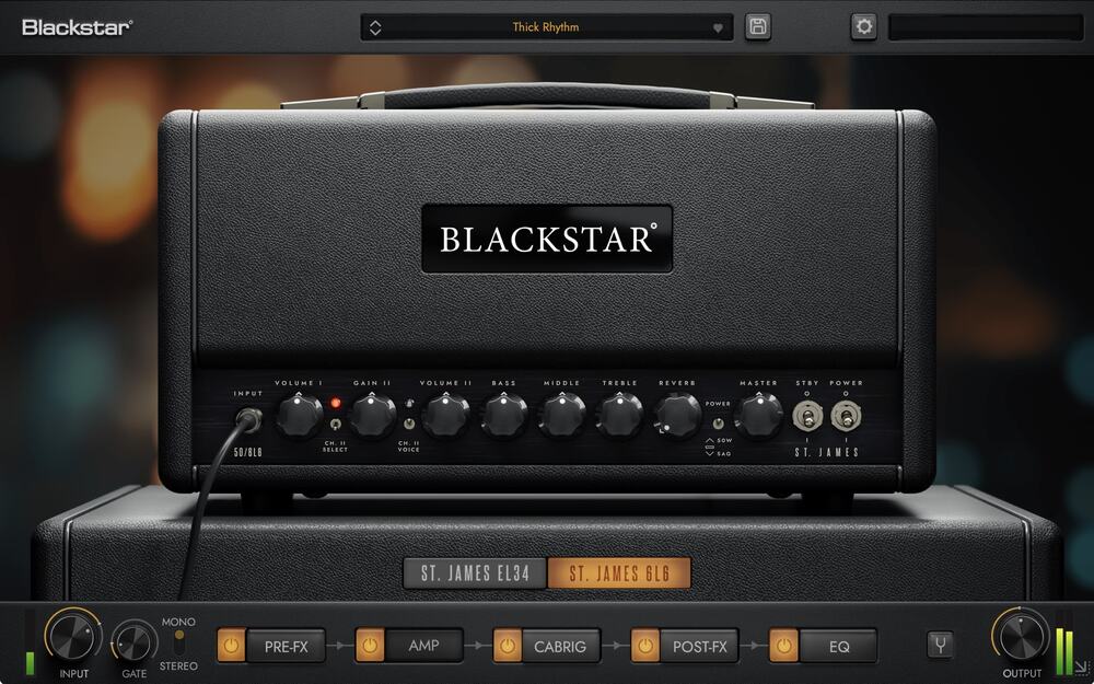Blackstar St. James 6L6 Plugin - GUI