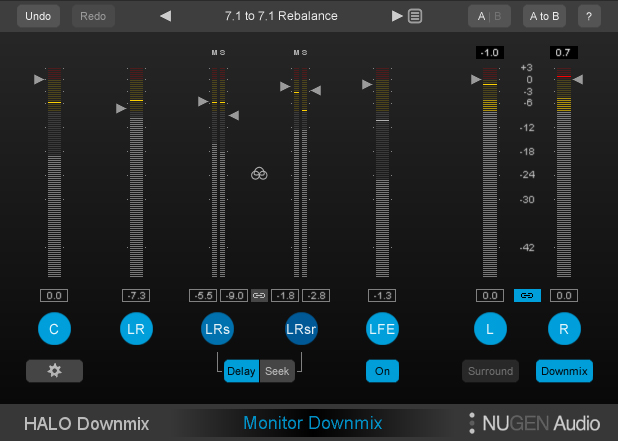 Halo Downmix | 7.1 Compact User Interface