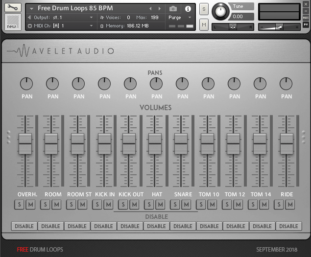 Hard Drums Library - User Interface